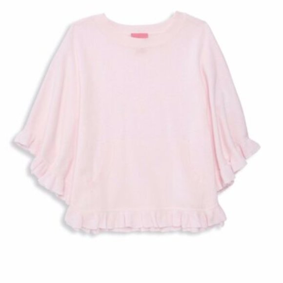 Lilly Pulitzer Girls Frosted Pink Hani Poncho size medium NWT - Picture 3 of 8